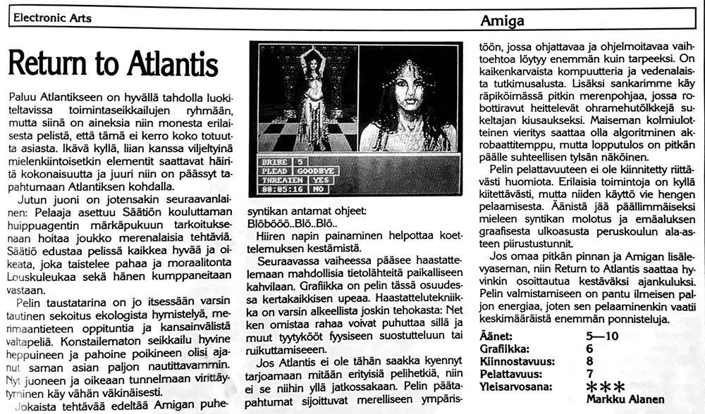 Return to Atlantis